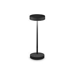 Lampe de table � accu TOFFEE IP54, noir gradable