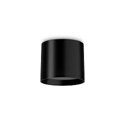 Downlight SPIKE  PL ROUND LED cylindrique, commutable IP20, noir 