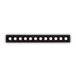 Plafonnier encastr� LIKA SLIM D24 FI RECESSED TRIM 12 flammes, UGR < 19, on/off IP20, noir mat 
