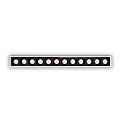 Plafonnier encastr� LIKA SLIM D24 FI RECESSED TRIM 12 flammes, UGR < 19, on/off IP20, blanc mat 