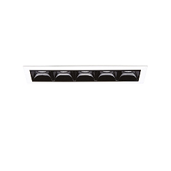 Plafonnier encastr� LIKA D14 FI RECESSED TRIM 5 flammes, on/off, avec bordures IP20, blanc mat 