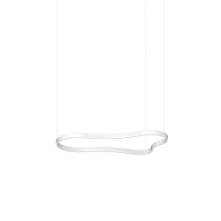 Luminaire à suspension WAVES-2 SP direct, commutable IP20, blanc mat 