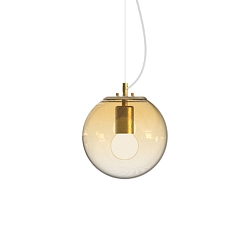 pendant luminaire MAPA CLEAR SP1 Ø20cm 1 flame E27 IP20, amber 