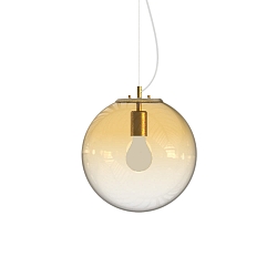 Luminaire à suspension MAPA CLEAR SP1 Ø30cm à 1 flamme E27 IP20, ambre 