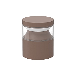 Luminaire en forme de borne BOEING H015 cylindrique, commutable, avec diffuseur IP65, anthrazit, mat 