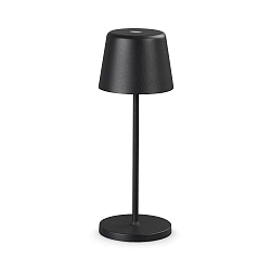 Lampe de table � accu CUTE IP65, noir gradable