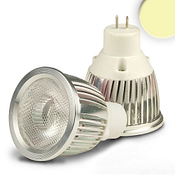 Pin based LED spot MR11 COB, 12V AC / DC, G4, 3W warm white 38�