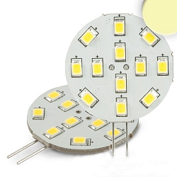 Pin based LED board 12SMD, lateral pin, 12V AC / DC, G4, 2W 3000K 220lm 120�, not dimmable