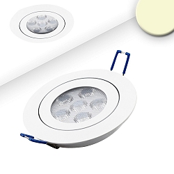 Lumi�re encastr�e pivotant, dimmable IP40, blanche gradable 16W 1050lm 2700K 72� 72� CRI 80-89