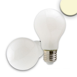LED filament in pear shape A60, E27, 8W 2700K 810lm, dimmable, milky