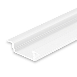 LED recessed / surface mount profile DIVE12 FLAT, aluminium, 200cm