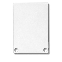Accessory for SURF24 / DIVE24 with COVER11 - aluminium endcap EC48 (2 pc.), incl. screws, white RAL 9010