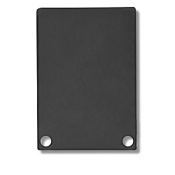 Accessory for SURF24 / DIVE24 with COVER11 - aluminium endcap EC48 (2 pc.), incl. screws, black RAL 9005