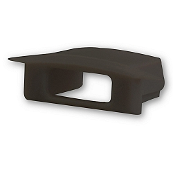 Accessory for profile DIVE12 FLAT - endcap (1 pc.), EC26B, black, with cable opening