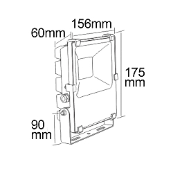 Projecteur PRISMATIC pivotant, rotatif IP65, anthrazit 
