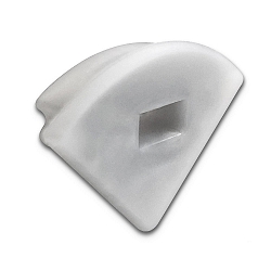 Accessory for profile CORNER9 (1 pc.) - Silikon endcap, EC68, with cable opening