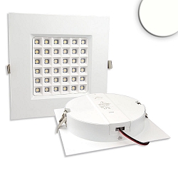 LED downlight PRISM, UGR<19, suitable for offices, IP54, angular, 19 x 19cm, fixed optics, dimmable, 18W 4000K 2000lm 90�