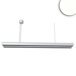 Lampe suspendue Raster Up+Down haut bas, pour VDU IP40, noir mat, gris argent gradable