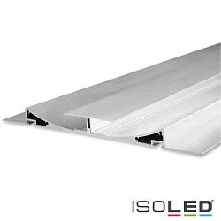 LED drywall lighting profile DOUBLE CURVE, indirect lightbeam, for 2 LED strips, aluminium, 200cm, anodized aluminium