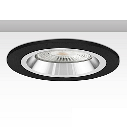 Cadre de montage rond, rigide, noir , argent