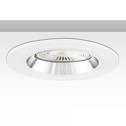 Cadre de montage rond, rigide, argent, blanche