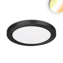 Luminaire apparent / encastr� Slim Flex IP44, noir  
