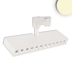 LED 3-phase track grid-spot, length 32.15cm, 35W, 45°, CRi >90, rotatable, tiltable, 3000K 2800lm, matt white
