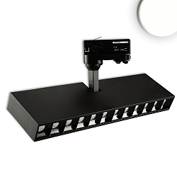 LED 3-phase track grid-spot, length 32.15cm, 35W, 45°, CRi >90, rotatable, tiltable, 4000K 3000lm, matt black