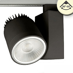 Projecteur triphasé rotatif IP20, noir  