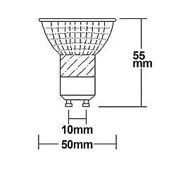 Lampe � r�flecteur GU10 GU10 5W 420lm 4000K 45� CRI >92 