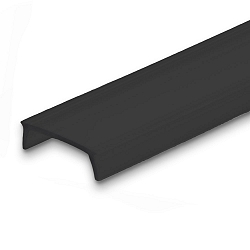 Accessoire Couverture du profil COVER32 - SURF12(FLAT) / DIVE12(FLAT) / ROUND12 / TILE, mat, noir 200cm