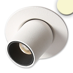 Lumi�re encastr�e Pipe MiniAMP IP20, blanche gradable 3,6W 240lm 3000K 50� 50� CRI >91
