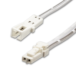 Rallonge de c�ble MiniAMP 2 p�les, blanche