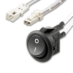 Interrupteur MiniAMP 2 pôles, blanche