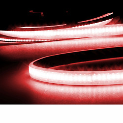 LED CRI9R Linear 48V-Flex strip, 8W, IP68, red, 500cm