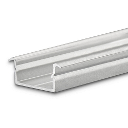 Recessed LED mount profile PURE14 D, aluminium, 200cm, silver
