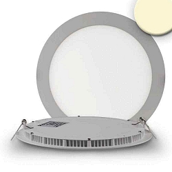 Downlight plat, dimmable IP42, argent gradable