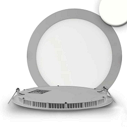 Downlight plat IP42, blanche 