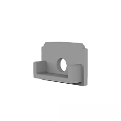 Embout FINISH - E211 affleurant, avec trou pour c�ble, gris