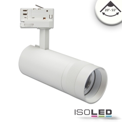 3-phase spot FOCUS ADJUST 24W swivelling, rotatable, switchable, focusable IP20, white 