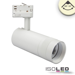 3-phase spot FOCUS ADJUST 24W swivelling, rotatable, switchable, focusable IP20, white 