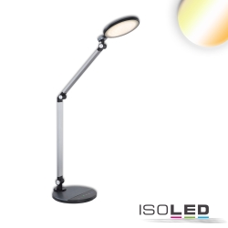 desk lamp COLORSWITCH with jointed arm, CCT Switch, tiltable IP20, silver dimmable