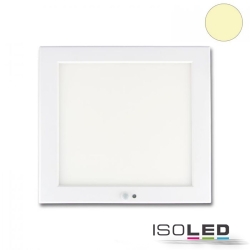 outdoor ceiling luminaire SLIM 18MM SQUARE PIR square, with sensor, with motion detector IP52, white 