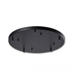 Canopée INFINITY ROUND BLACK 5 5 fois, rond, sans douille, noir