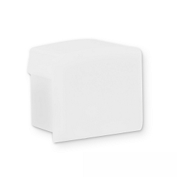 Embout EC81W sans trou pour c�ble, blanche