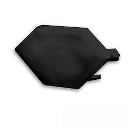 Embout CORNER11N - EC96 sans trou pour c�ble, noir 