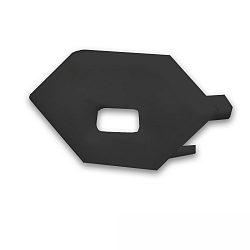 end cap CORNER11N - EC97 with cable hole, black