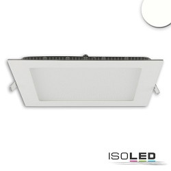 downlight square, flat, glare-reduced IP42, white dimmable