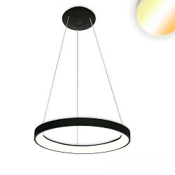 Lampe suspendue ORBIT 480 CCT Switch IP20, noir gradable