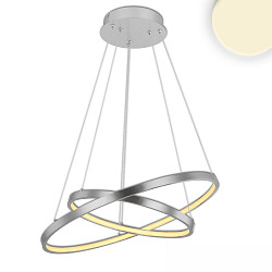 Lampe suspendue RING IP20, aluminium brossé 